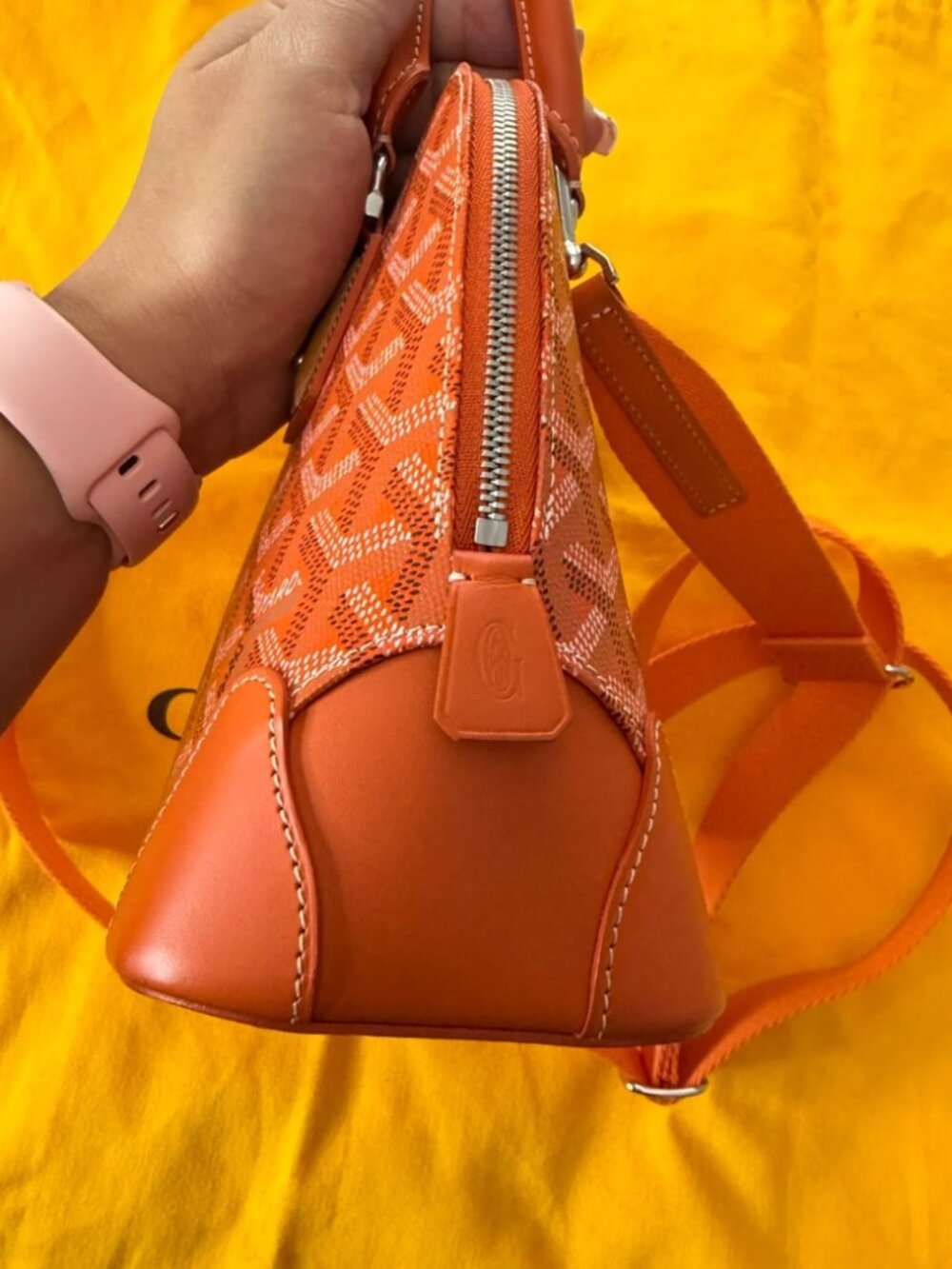 GOYARD Goyardine Mini Vendome in Orange - Picture 12 of 14